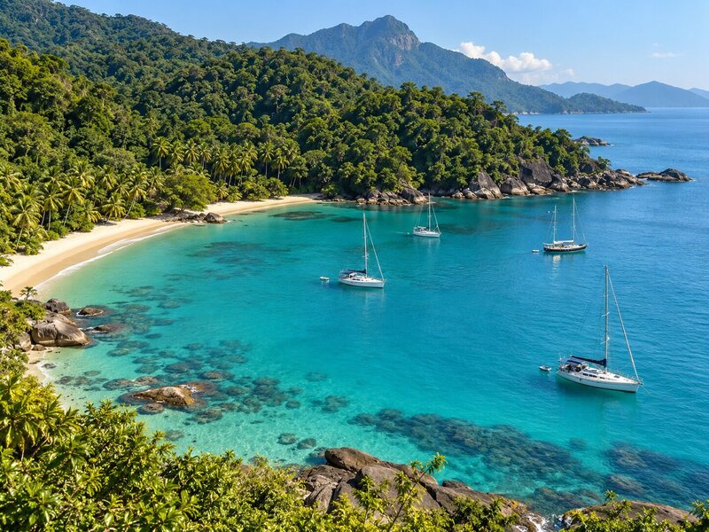 Vela em Ilha Grande